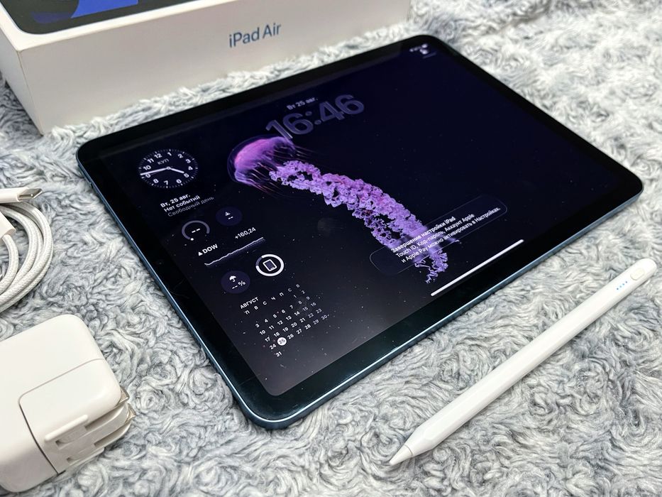 IPad Air 5 (64 gb) wi-fi, М1, комплект + стекло! A2588
