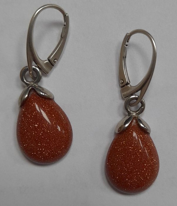 Kolczyki srebrne ,,Noc Kairu,,