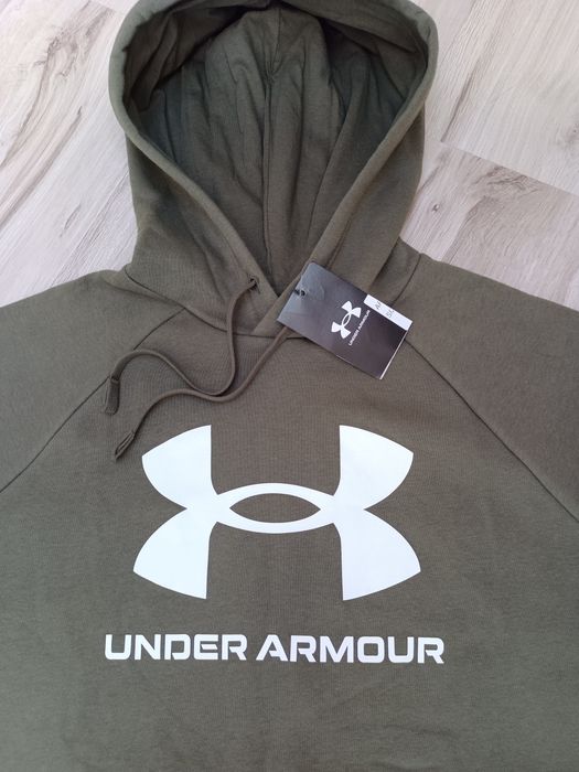 Bluza bawełniana męska khaki under armour rozmiar m