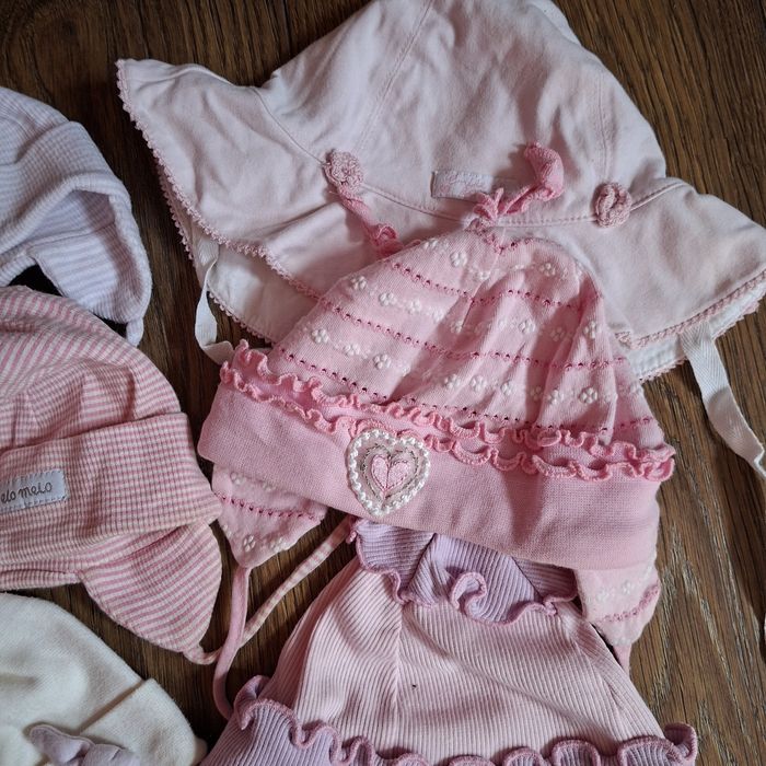 12 szt czapeczki ok 62-68