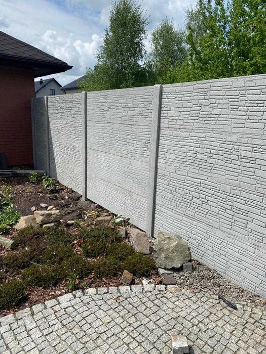 PRODUCENT POLECA ogrodzenie betonowe, płot betonowy o wys. 2 m