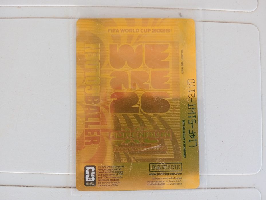 Lionel Messi Golden Baller Adrenalyn XL Panini™ Collection