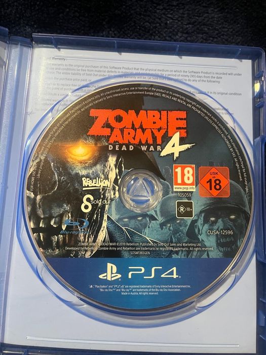 Gra Zombie Army 4  do ps4