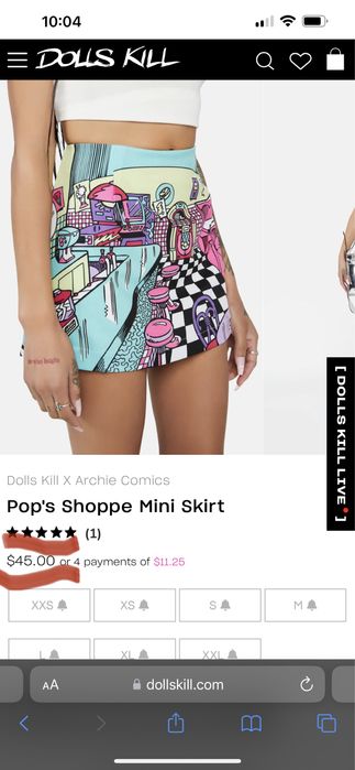 Dolls kill & Archie comics спідниця