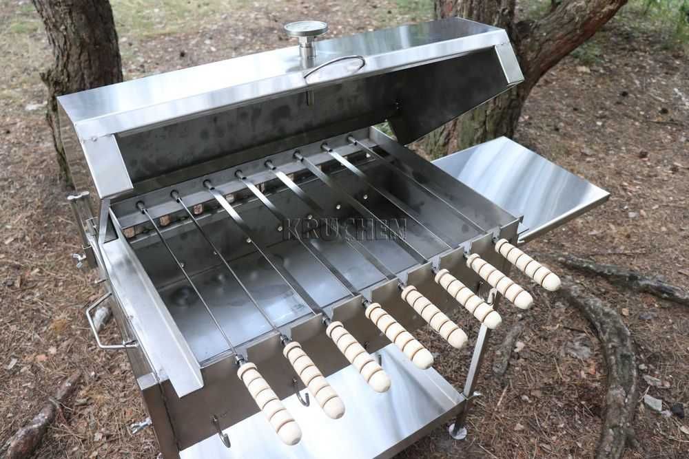 Мангальний комплект з електроприводом з Нерж - Мангал Кручень шампурів