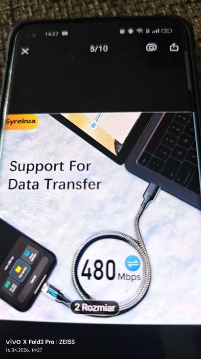 Przewód do telefonu c do c dl. 1m. wyświetlacz