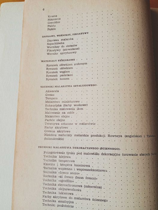 Podstawy technologii malarstwa i grafiki. Jerzy Werner