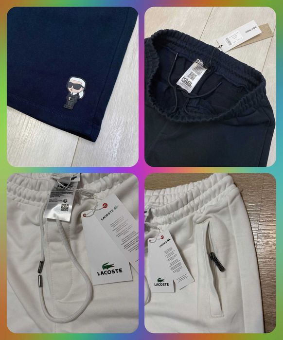 Spodnie dresy krótkie męskie lacoste nowe ralph premium armani