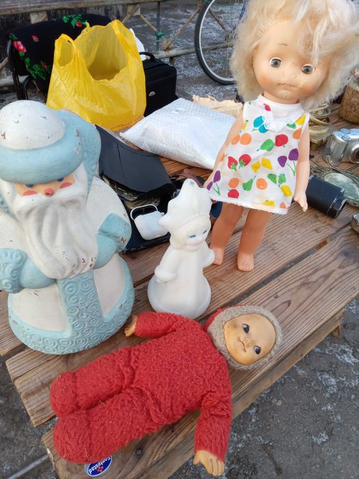 Куклы СССР (игрушки) ляльки машина  юла