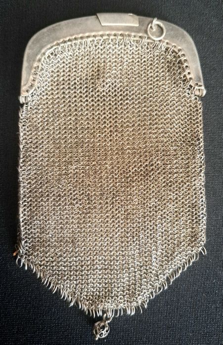 Carteira em prata com bolsa dupla