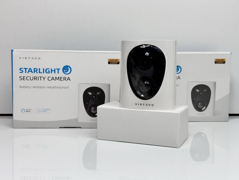 Камера відеоспостереження Зовнішня Wi-Fi-камера VIRTAVO 1080P (2шт)