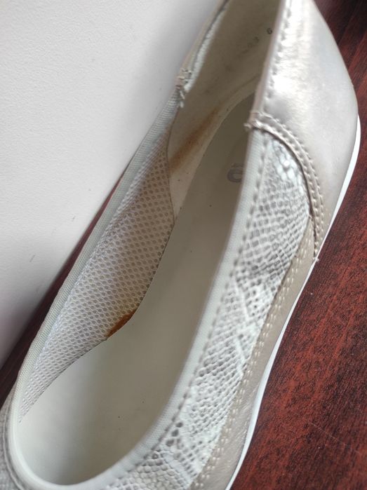 Buty ara rozmiar 36,5 baleriny na koturnie półbuty szeroka stopa skóra