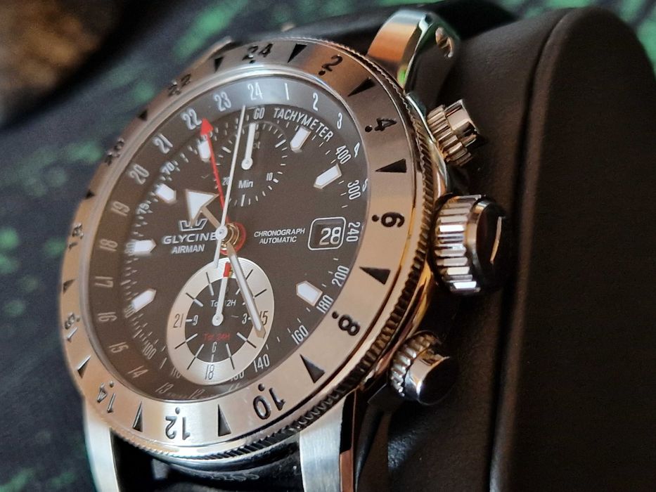 Zegarek kultowy GLYCINE AIRMAN CHRONO 09 3840.191 – LB9B
