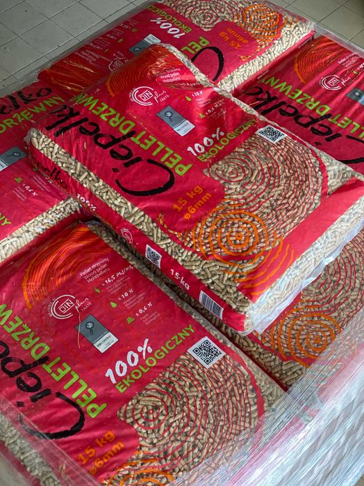 Pellet Ciepełko certyfikat DINplus - Polska produkcja - dostawa GRATIS