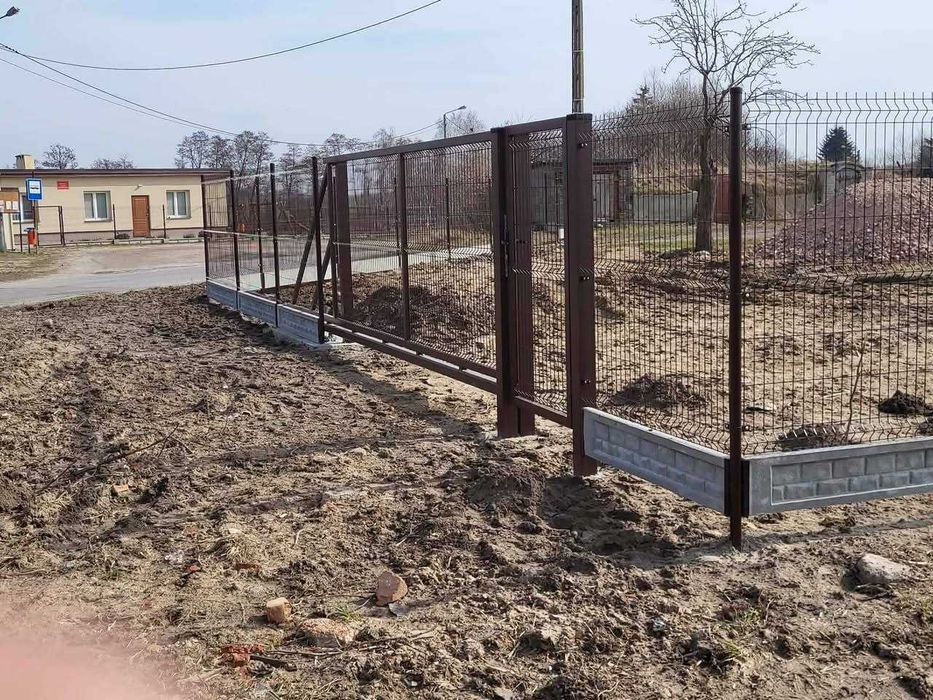 Ogrodzenie Palisadowe / Panelowe Panel 3D