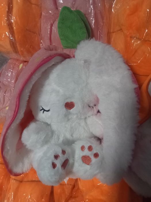 М'яка іграшка нічник дихаючий зайчик-трансформер