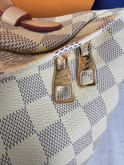 Listonoszka nerka Louis Vuitton kremowa kratka nowość premium