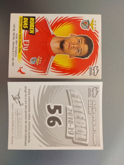 Cromo Rúben Dias .56 época 18/19