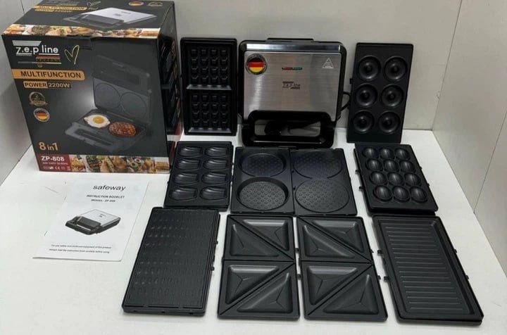 ‼️ ЛИКВИДАЦИЯ СКЛАДА ‼️ Домашний мультимейкер Гриль 8в1 Zepline ZP-808