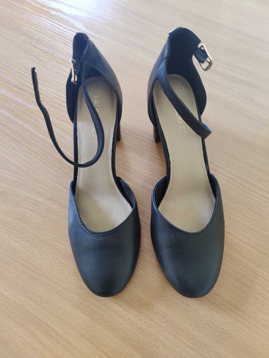 Lasocki buty na obcasie 39 czarne, półbuty damskie WYL3267-1Z