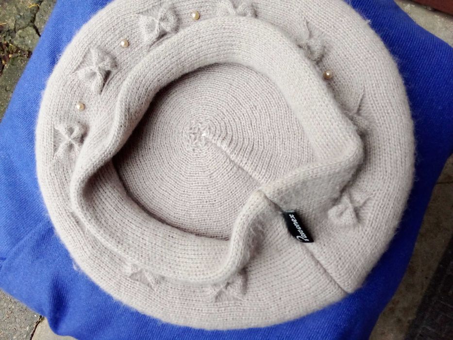 Beret ocieplany czapka damska