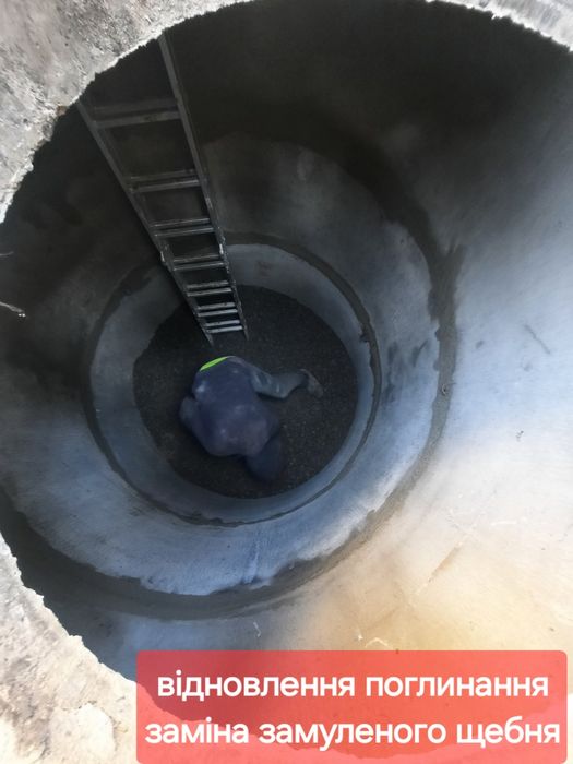 Мулосос, викачка вигрібних ям від мулу, асенізатор, илосос