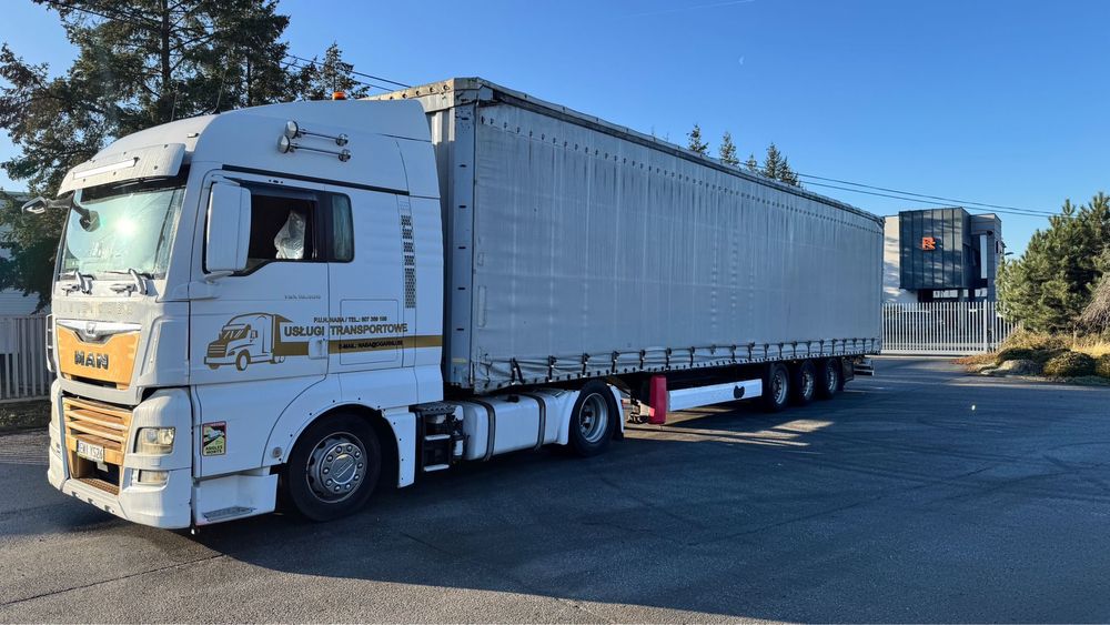 Naczepa Krone. Rok 2007-Osie Saf tarcza. Opony do jazdy. Mega