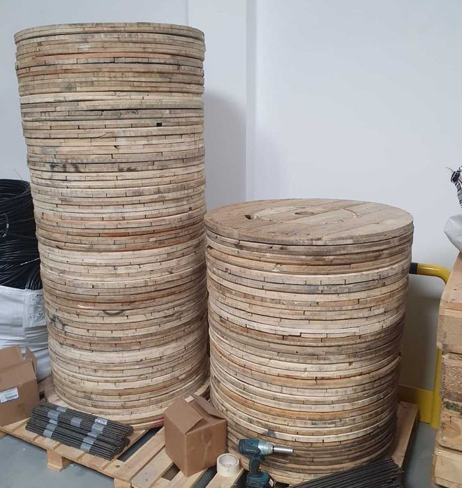 TALERZE ze szpuli KÓŁKA z rolek po kablach BLATY drewniane WYSYŁKA