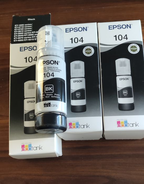 Oryginalny tusz Epson 104 za 3 opakowania