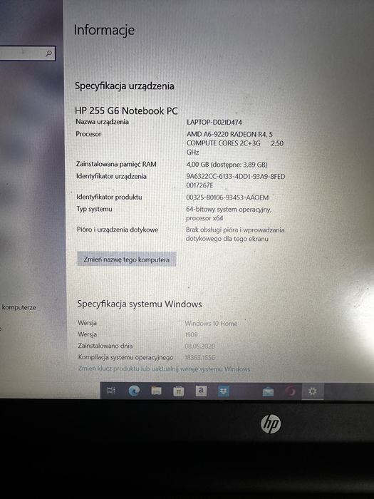 HP 255 G6 Notebook PC