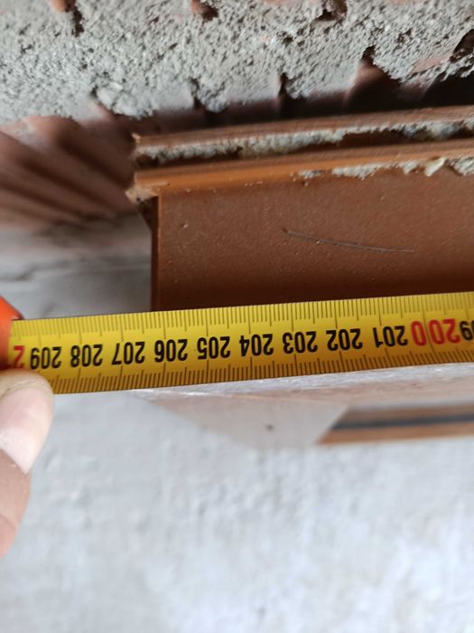 Okno złoty dąb fix, 207x48,5