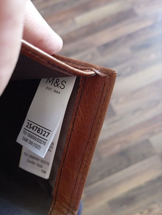 Брендовий шкіряний жіночий гаманець M&S