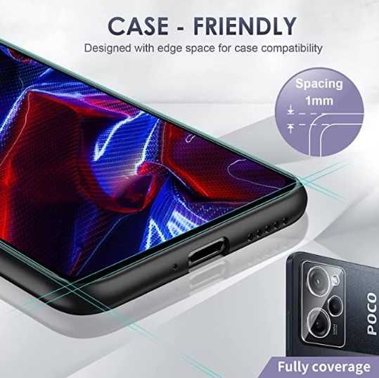 Película vidro temperado Xiaomi Poco X5 Pro e Xiaomi 12T