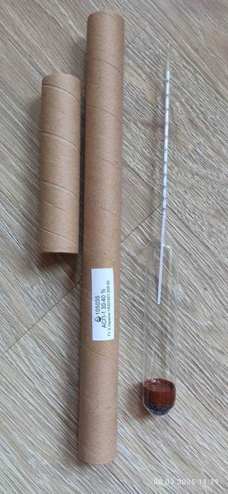 Ареометр для спирта , спиртометр Эталонный ,  АСП-1