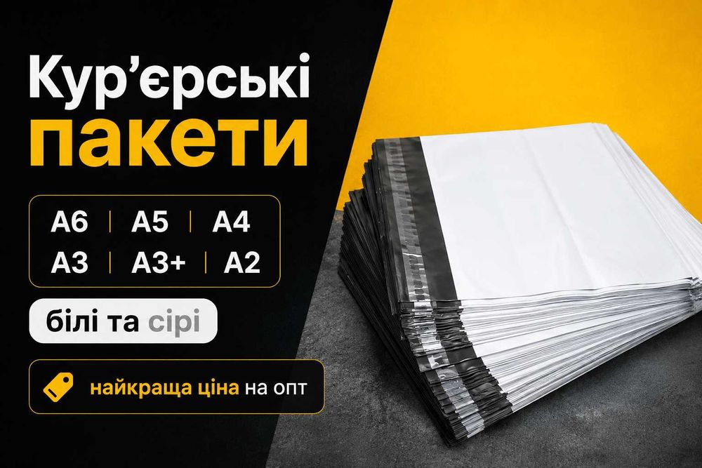 Курьерские, почтовые конверты, пакеты отправки Новой Почты, Укрпочты