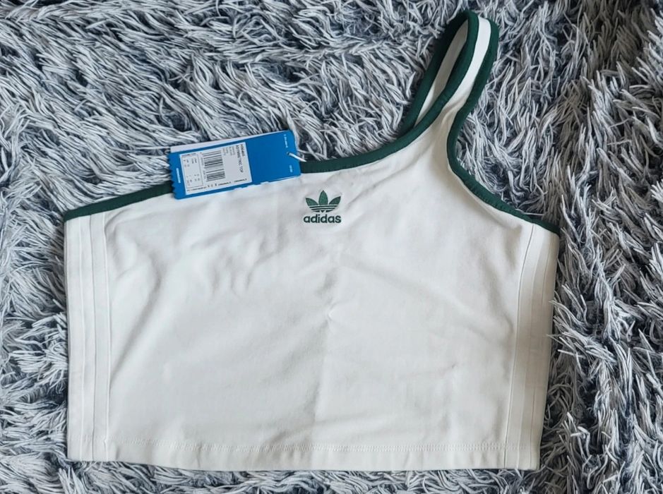 Top na jedno ramię asymetryczny adidas originals rozmiar L