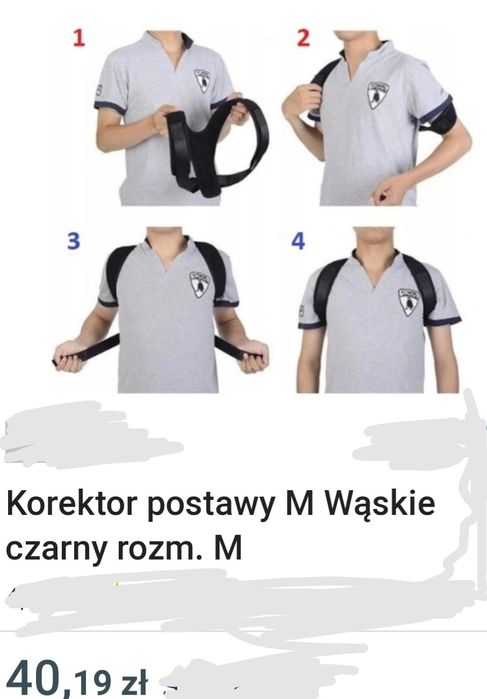 Korektor postawy kręgosłupa XL