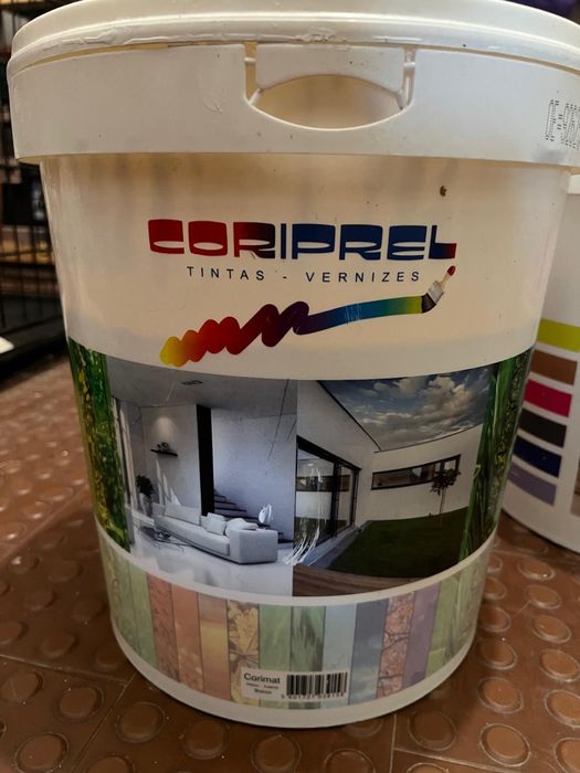 Baldes Tinta Branca 15L (Novos / Selados) - resto de obra