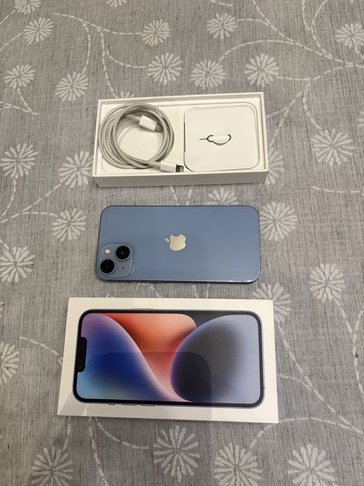 iPhone 14 niebieski 128GB sprawny z jedną wadą