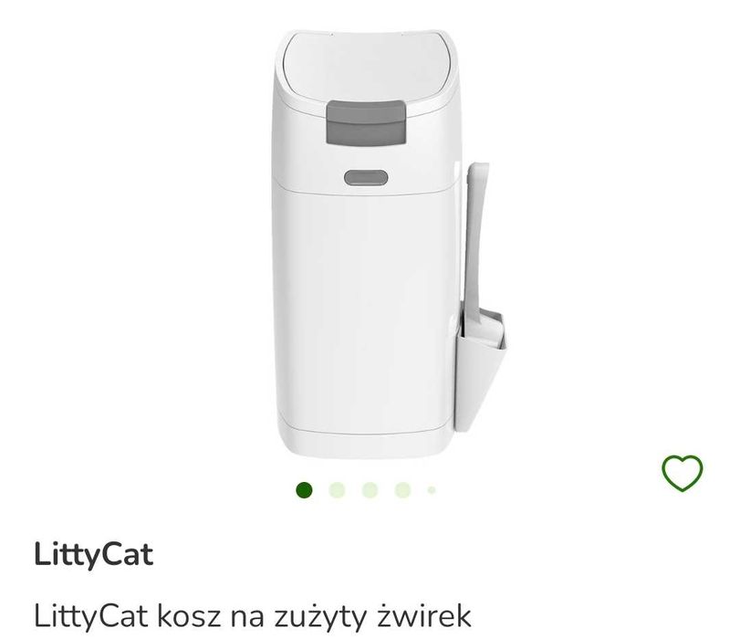 Littycat kosz na zużyty zwirek + gratis 5x wkłady zapasowe