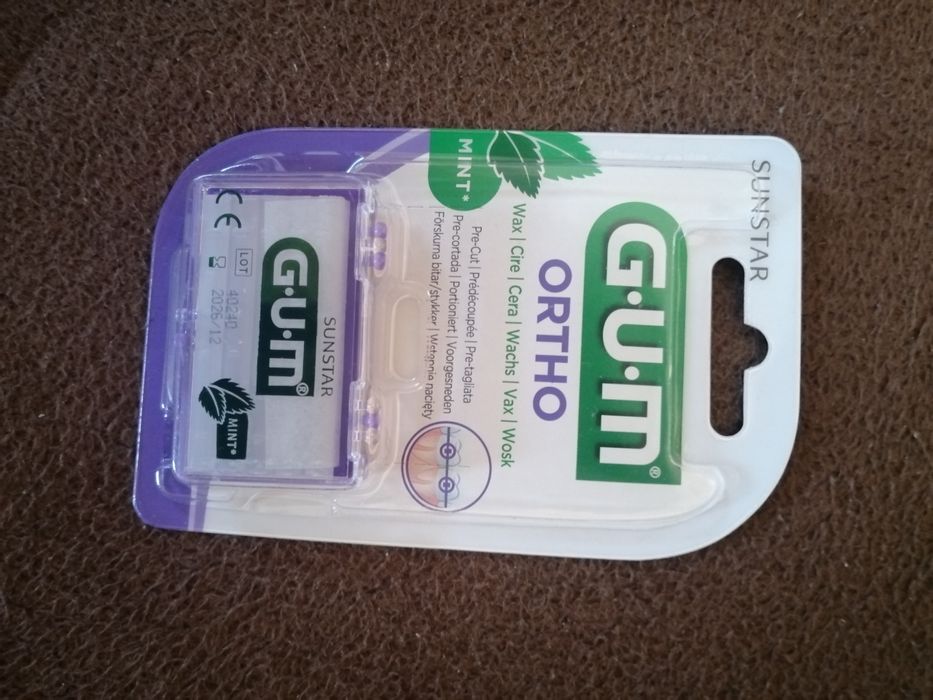 Nowy wosk ortodontyczny Gum Ortho miętowy smak