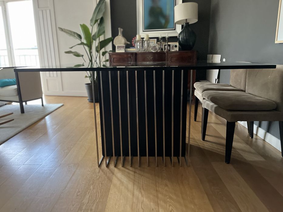Mesa design quadrada 1,40cm x 1,40cm Conceicao Vasco Costa