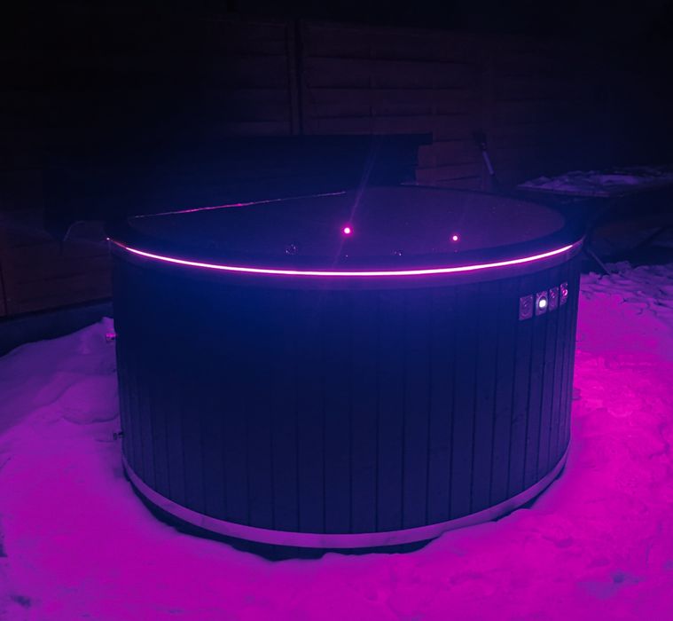 HotTub Balia Ogrodowa Bania Jacuzzi SPA PIEC XXL NOWA 200cm