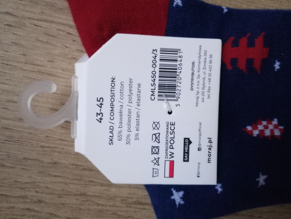 Skarpetki świąteczne rozmiar 43-45