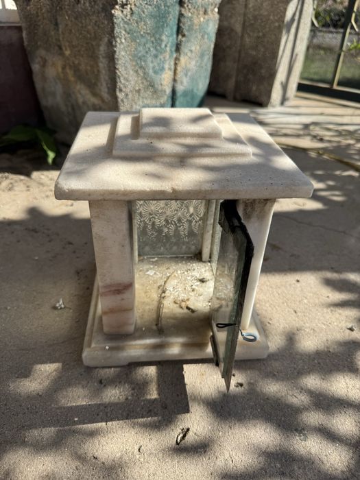 Candeeiro cemiterio em marmore