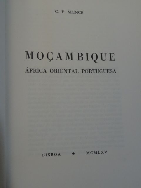 Moçambique - África Oriental Portuguesa de C.F. Spence