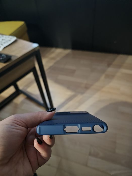 Obudowa S23 ultra case niebieski zamykany aparat nillkin  camshield