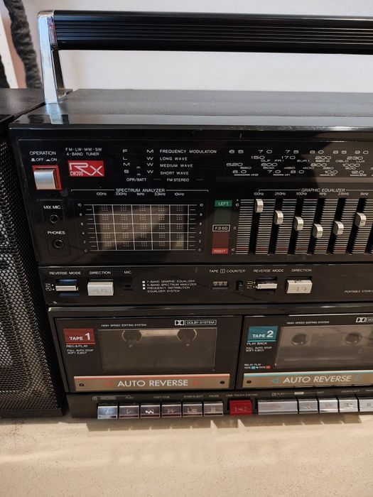 Radiomagnetofon boombox retro Panasonic CW200 RX-CW200L Japan nie Sony