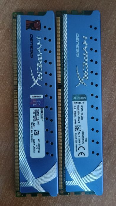 Kingston HyperX Genesis 8GB RAM (2x4gb) DDR3 1600MHz KHX1600C9D316