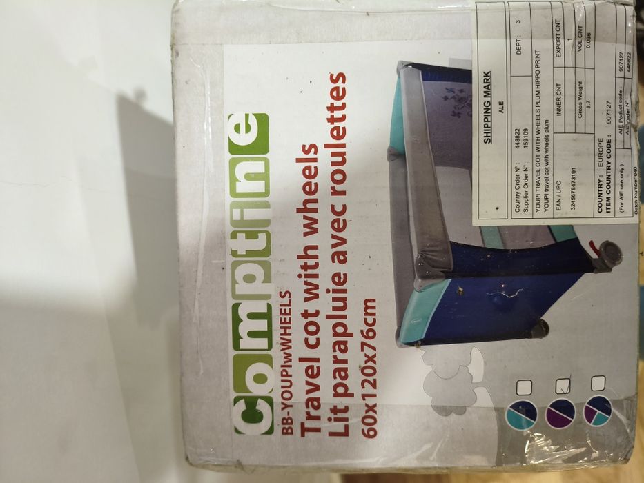 Cama de Viagem Bebé Comptine (Com Rodas) – NOVA EM CAIXA